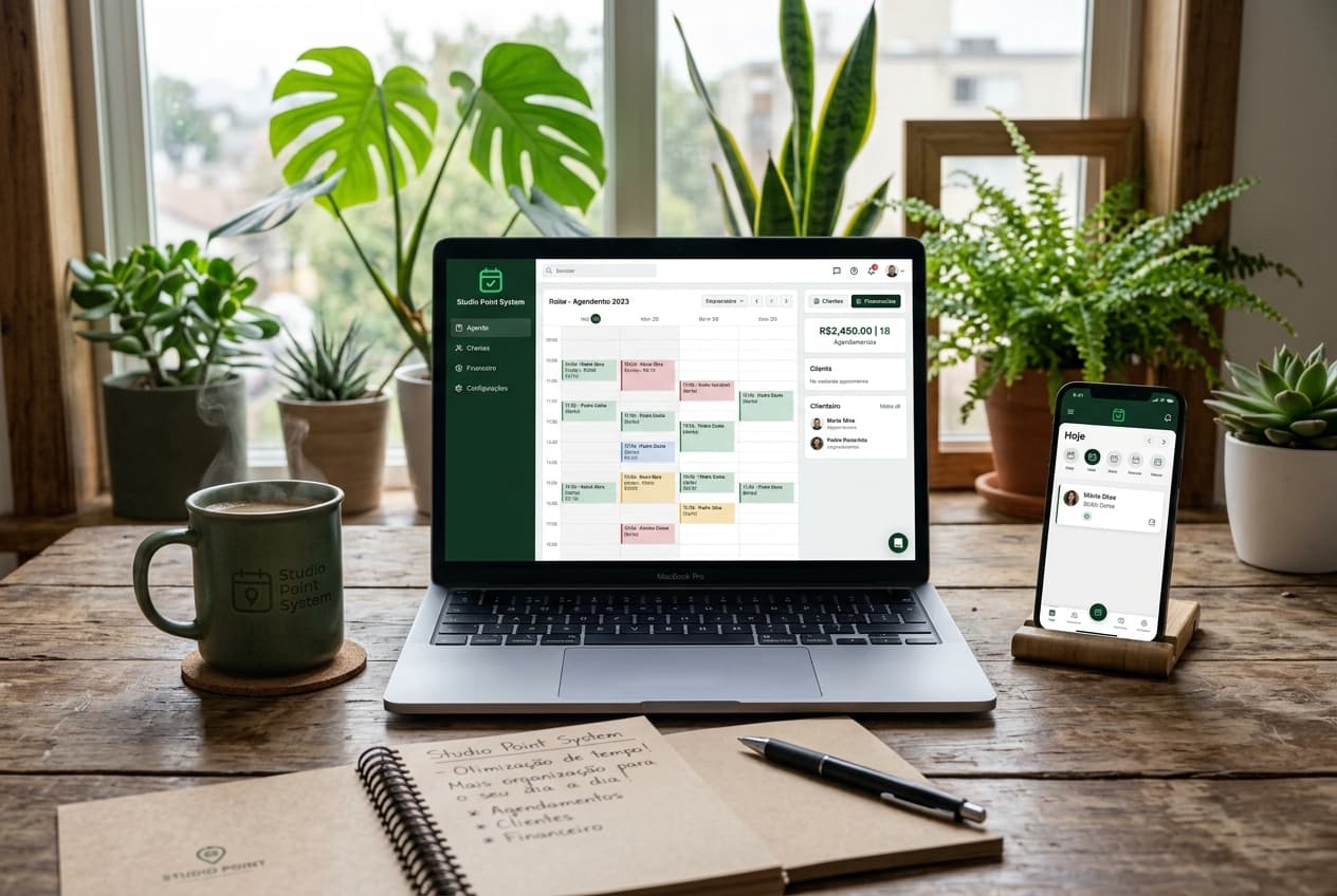 Studio Point System Dashboard Mockup